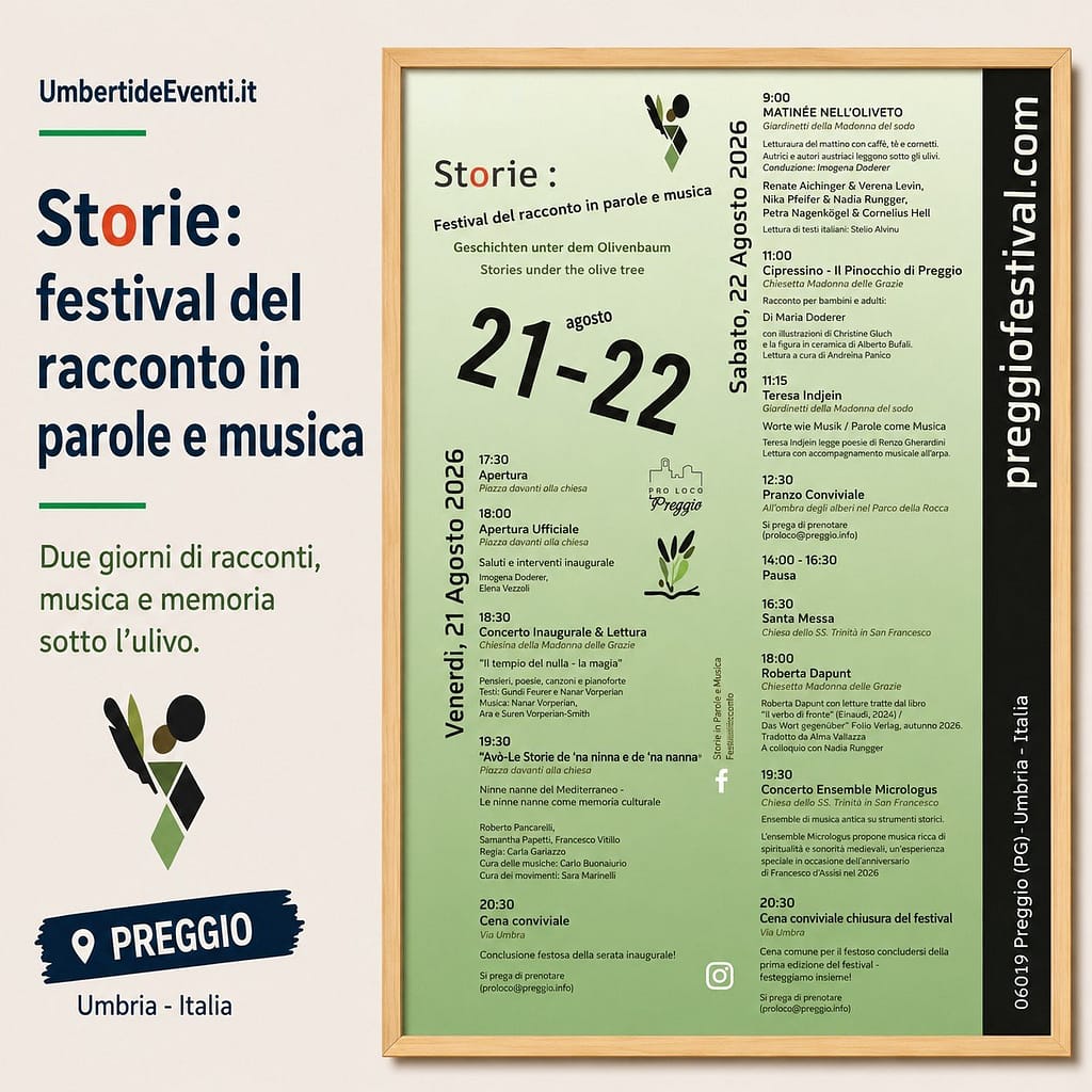 Storie festival dela raccondo a Preggio - Umbertide - Umbertide Eventi