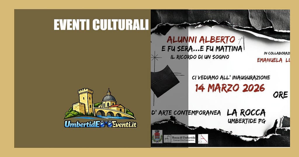 inaugurazione mostra Alunni e fu sera e mattina - UmbertidEEventi.it