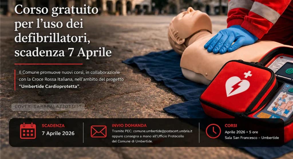 corso gratuito defibrillatori 2026 - UmbertidEEventi.it