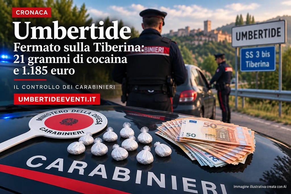 Carabinieri sequestrano cocaina a Umbertide → UmbertideEventi.it
