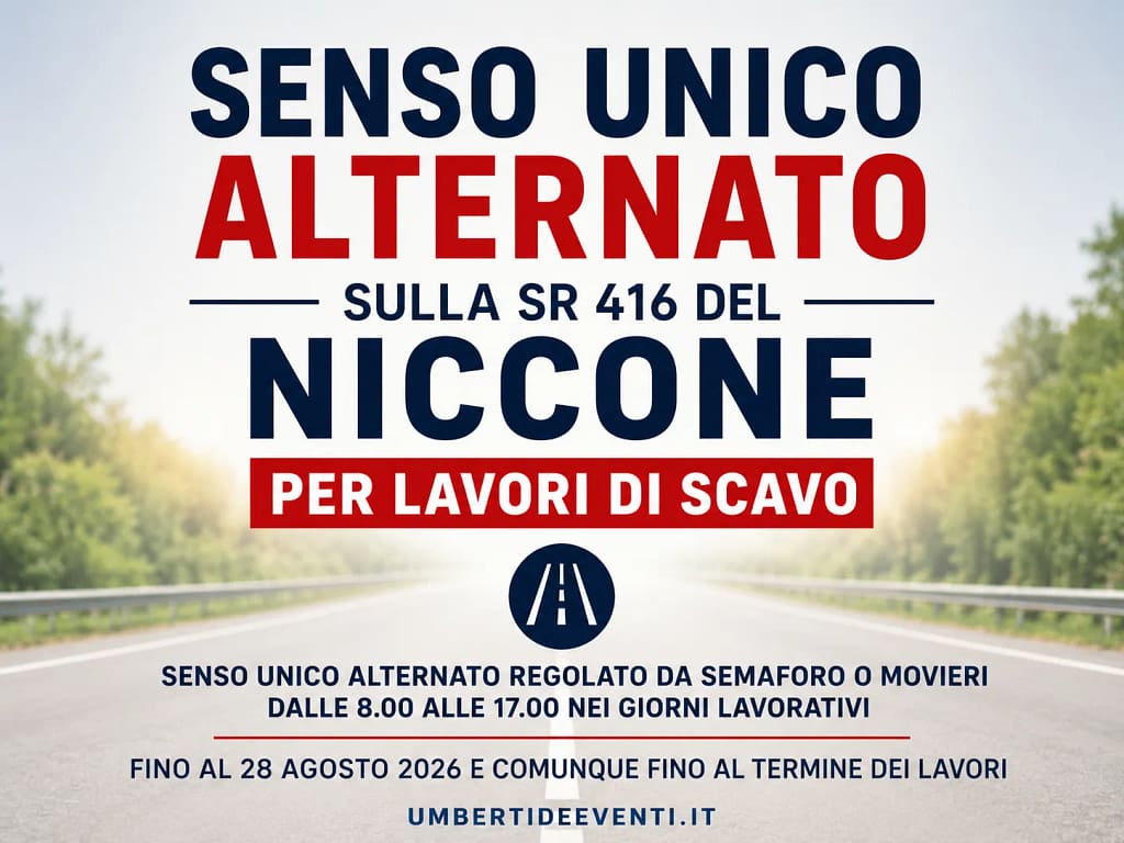 Viabilità Niccone agosto 2026 - Umbertide Eventi