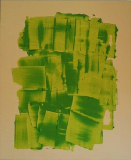 Anna Fusco acrilico su tela Life in green - Umbertide Eventi