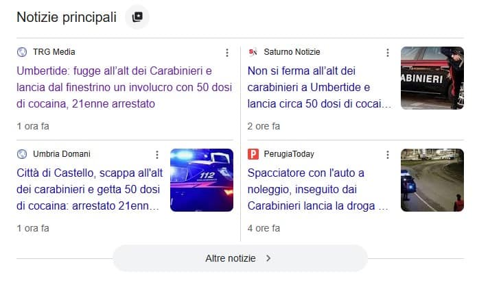 Notizia arresto per droga 13 08 2026 - Umbertide Eventi