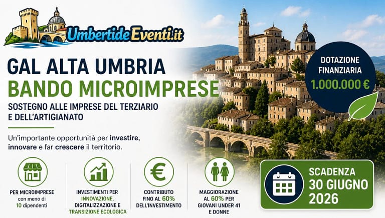 Fondi microimprese Umbria - UmbertideEventi - UmbertidEEventi.it