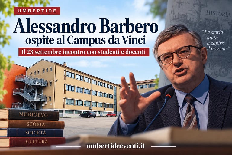 Alessandro Barbero al Campus Da Vinci Umbertide → UmbertideEventi.it