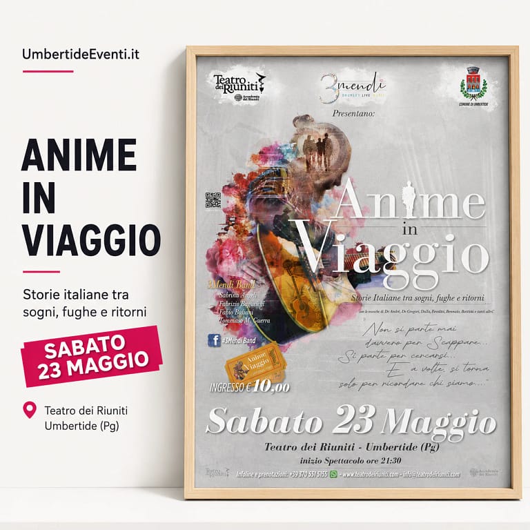 Teatro musica Anime in Viaggio 2026 quadrata - UmbertidEEventi.it
